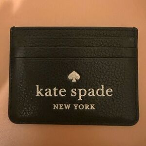 Kate Spade Black Leather Card Holder